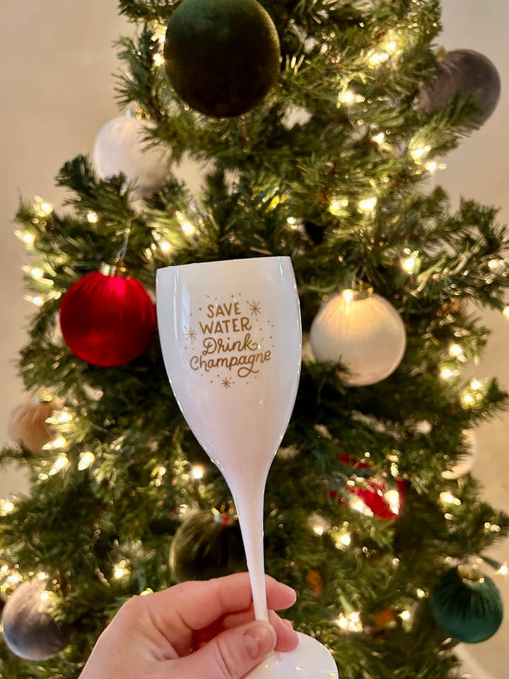 Flûtes à champagne en acrylique pour la vente par The Dirty Bar Cart