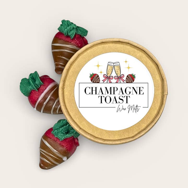 Wax Melts - Champagne Toast 2oz Jar Soy Wax Melts for wholesale by LostLove Art Co.