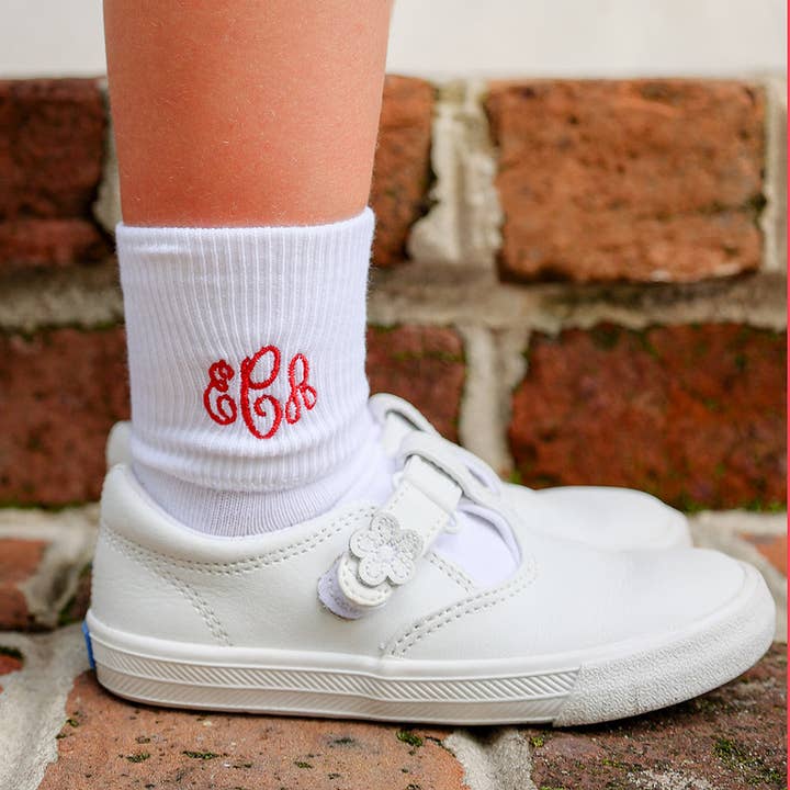 Carson Elizabeth Kids - Wholesale Socks - Kids - White Fold Over Socks1