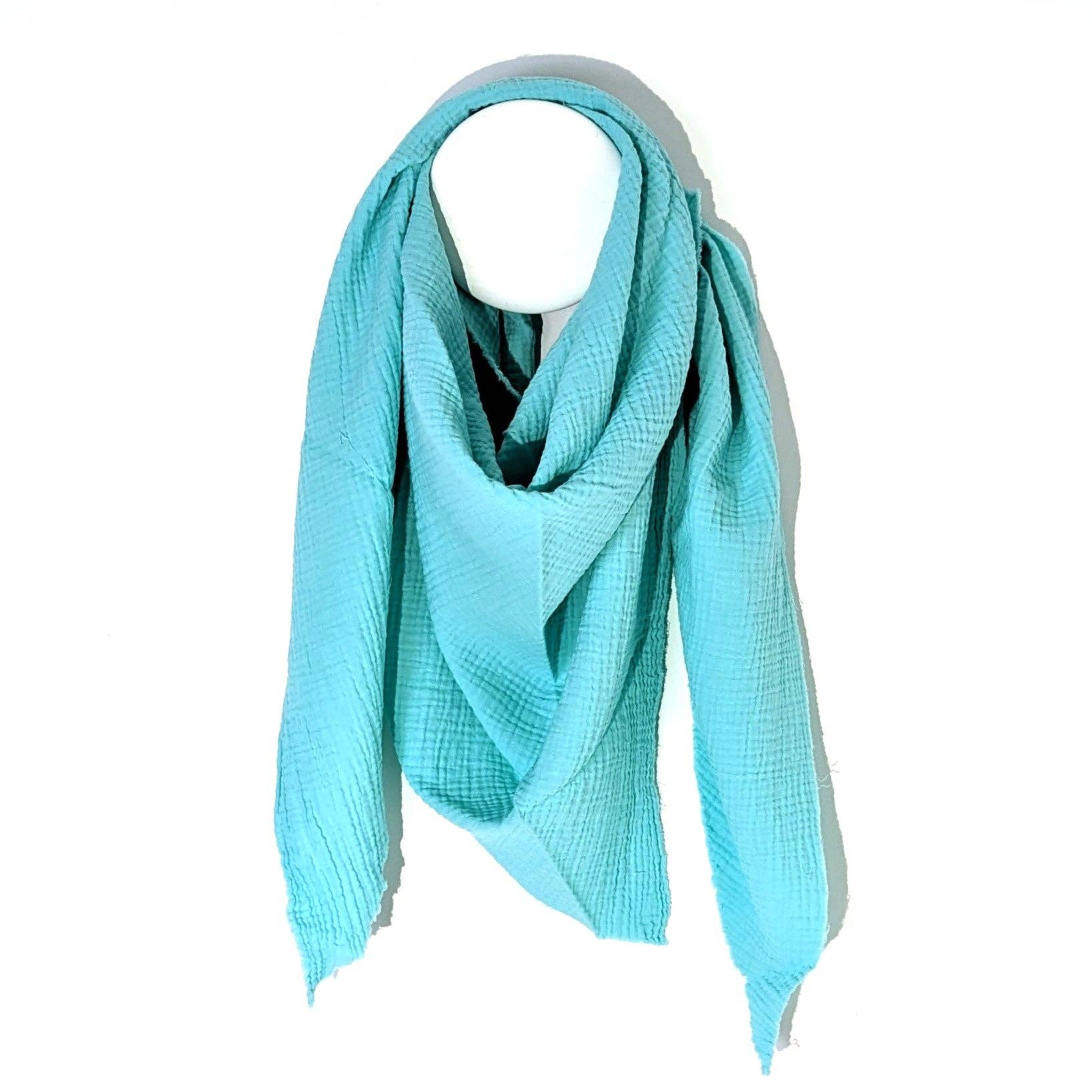 Tempest Designs – wholesale Scarf – Women's – Italian cotton raw edge plain scarf16
