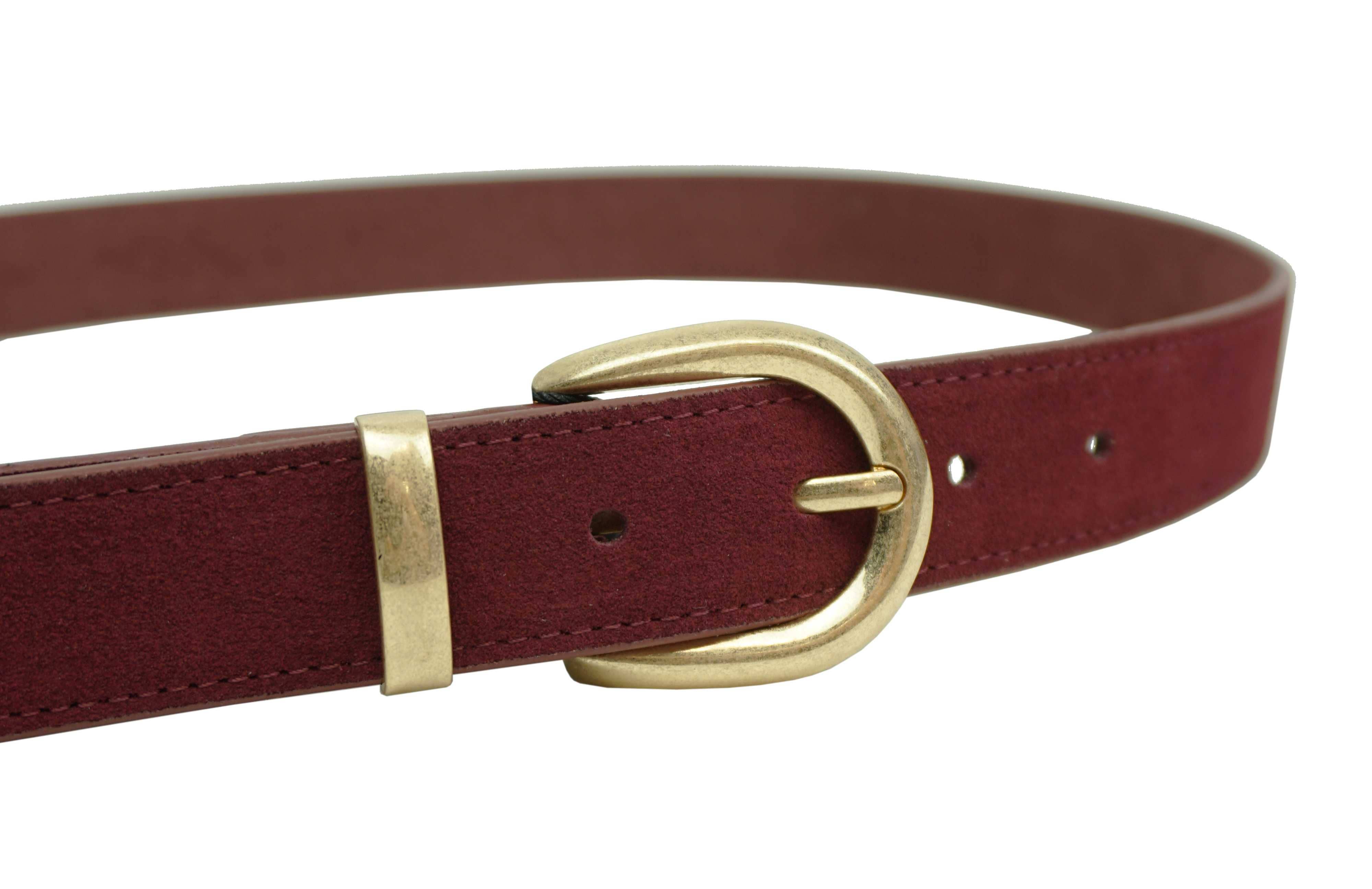 Anais - Wholesale Belt - Women's - Leather belt with gold buckle CT39569