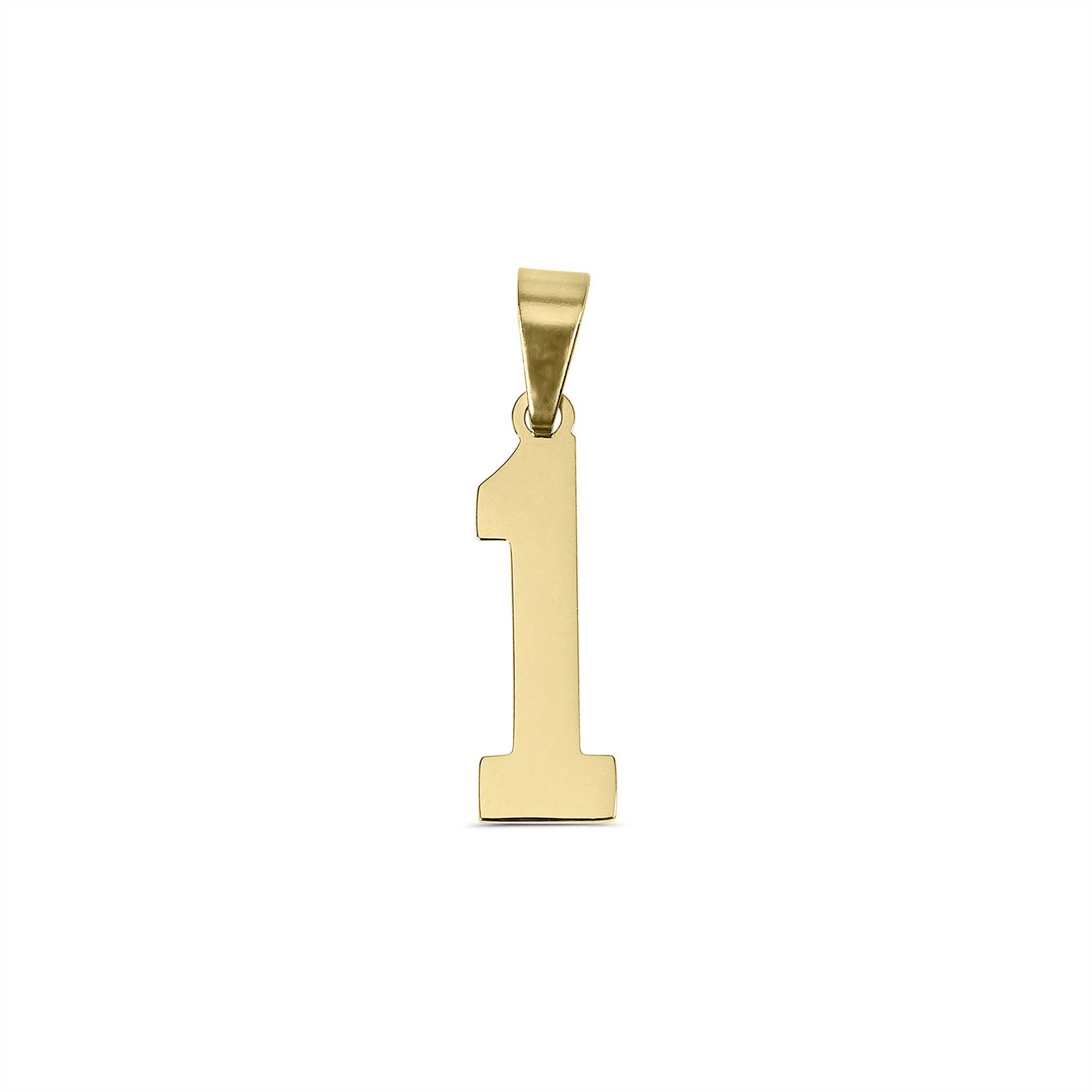 WJW – wholesale Individual charm/pendant – 18K Gold Sport Number Pendant1