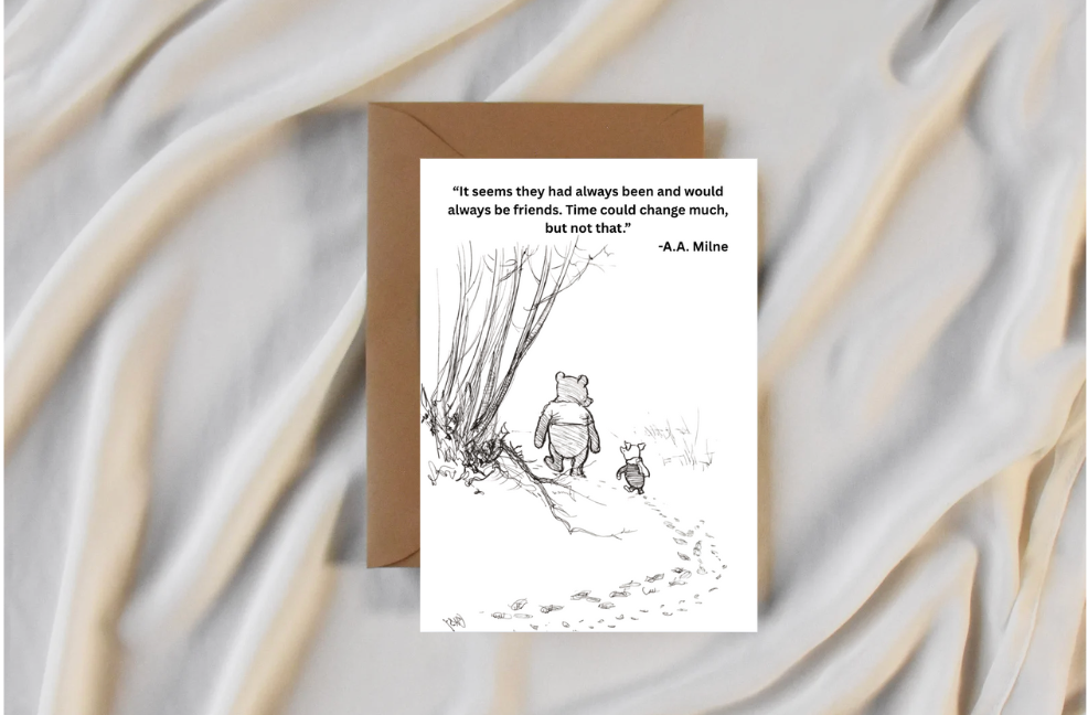 Party Collective - Wholesale Friendship Card - Winnie the Pooh Card0