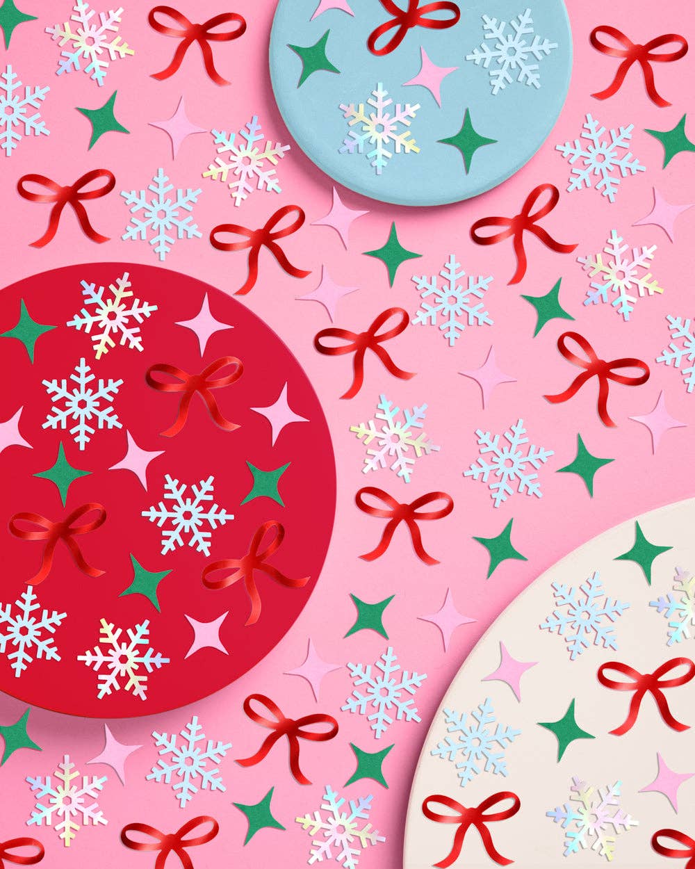 xo, Fetti - Wholesale Confetti - Merry Mix Confetti - 200 pc confetti, christmas decor xmas christmas holiday 3