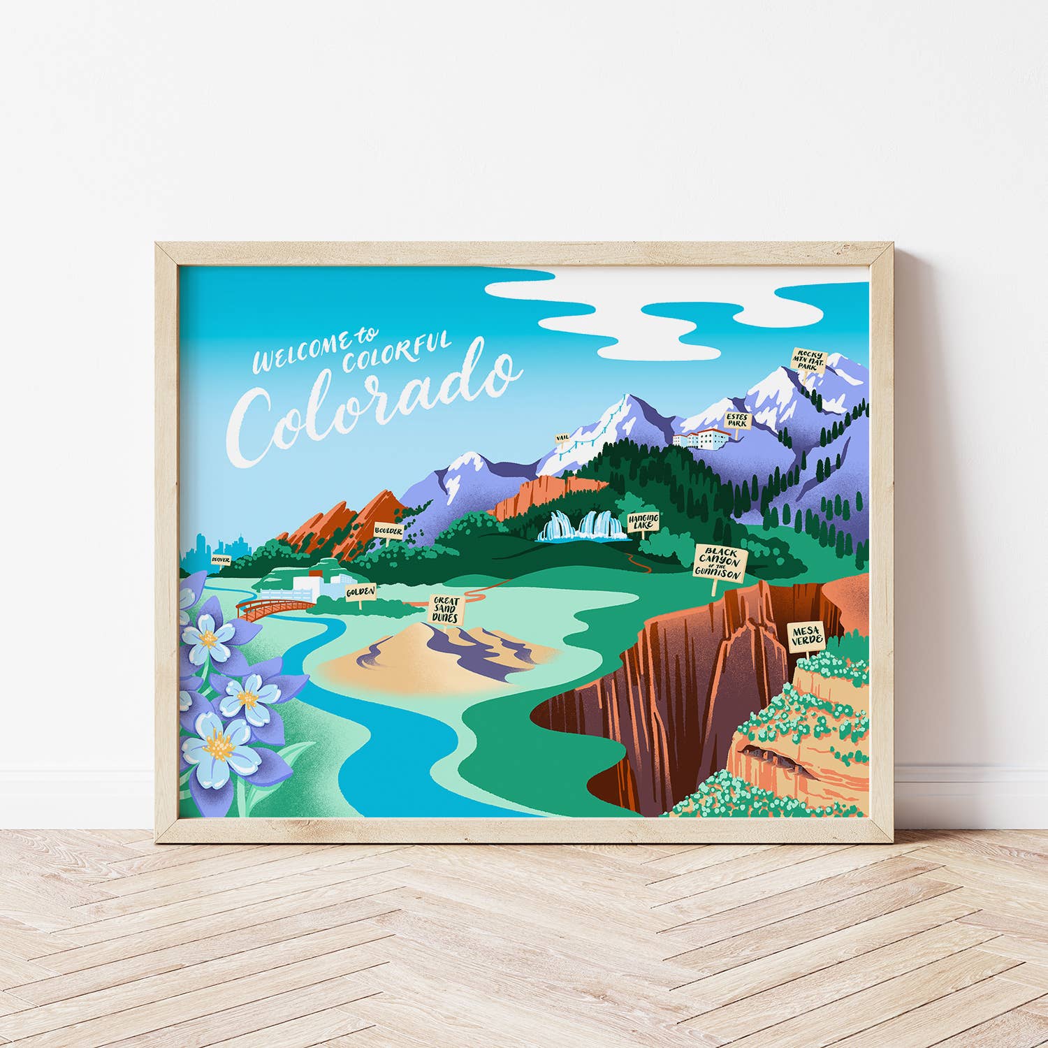 hey, alissandra - Wholesale Art Print - Welcome to Colorful Colorado Art Print