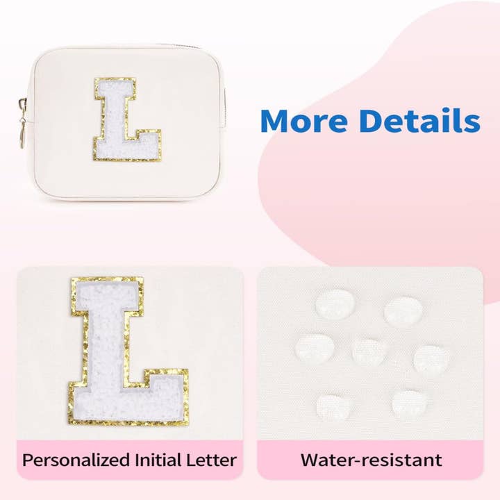 wandf – Großhandel Schmink-/Kosmetiktasche – Personalisierte Monogramm-Tasche Mini Initialen Schminktasche34