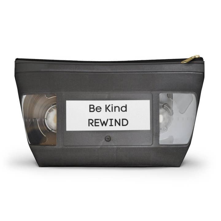 Vhs Videotape Large Accessory Case, Makeup Case, Clutch, 80s, Accessory Pouch, T-bottom, Travel Bag, Cosmetic Bag, Retro for wholesale by QuotesOn LLC