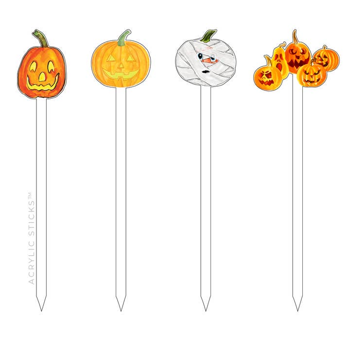 HALLOWEEN JACKS ACRYLIC SKEWER COMBO for wholesale by XO ACRYLICS | ACRYLIC STICKS