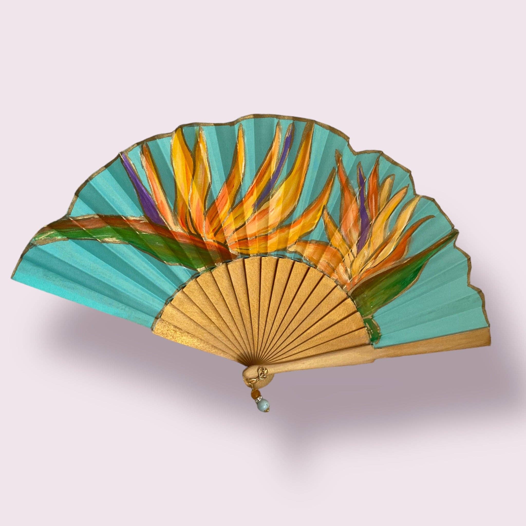 Arte e sfizio - Wholesale Handheld Folding Fan - painted flower fans23