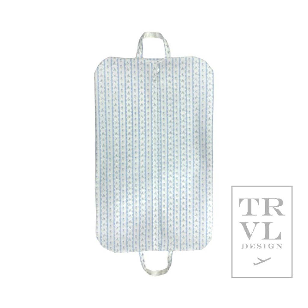 Garment Bag - Ribbon Floral Blue *New! for wholesale on Faire2