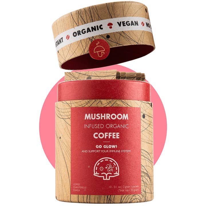 Mushroom Cups d.o.o. - Wholesale Ground Coffee - Go Glow - mushroom coffe with Chanterelle and Chaga0