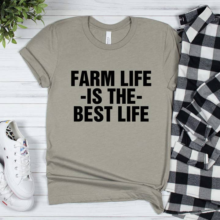 Farm Life Is The Best Life Shirt for wholesale by Daily Prints
