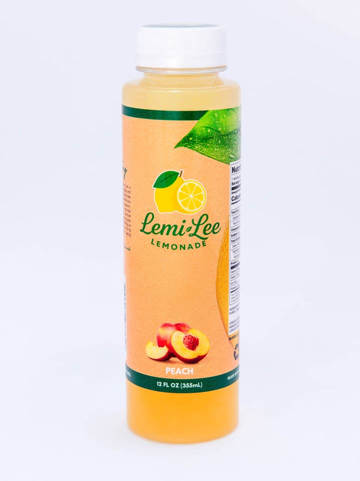 Peach Lemonade 24 Pack Bottles for wholesale by LemiLee Lemonade