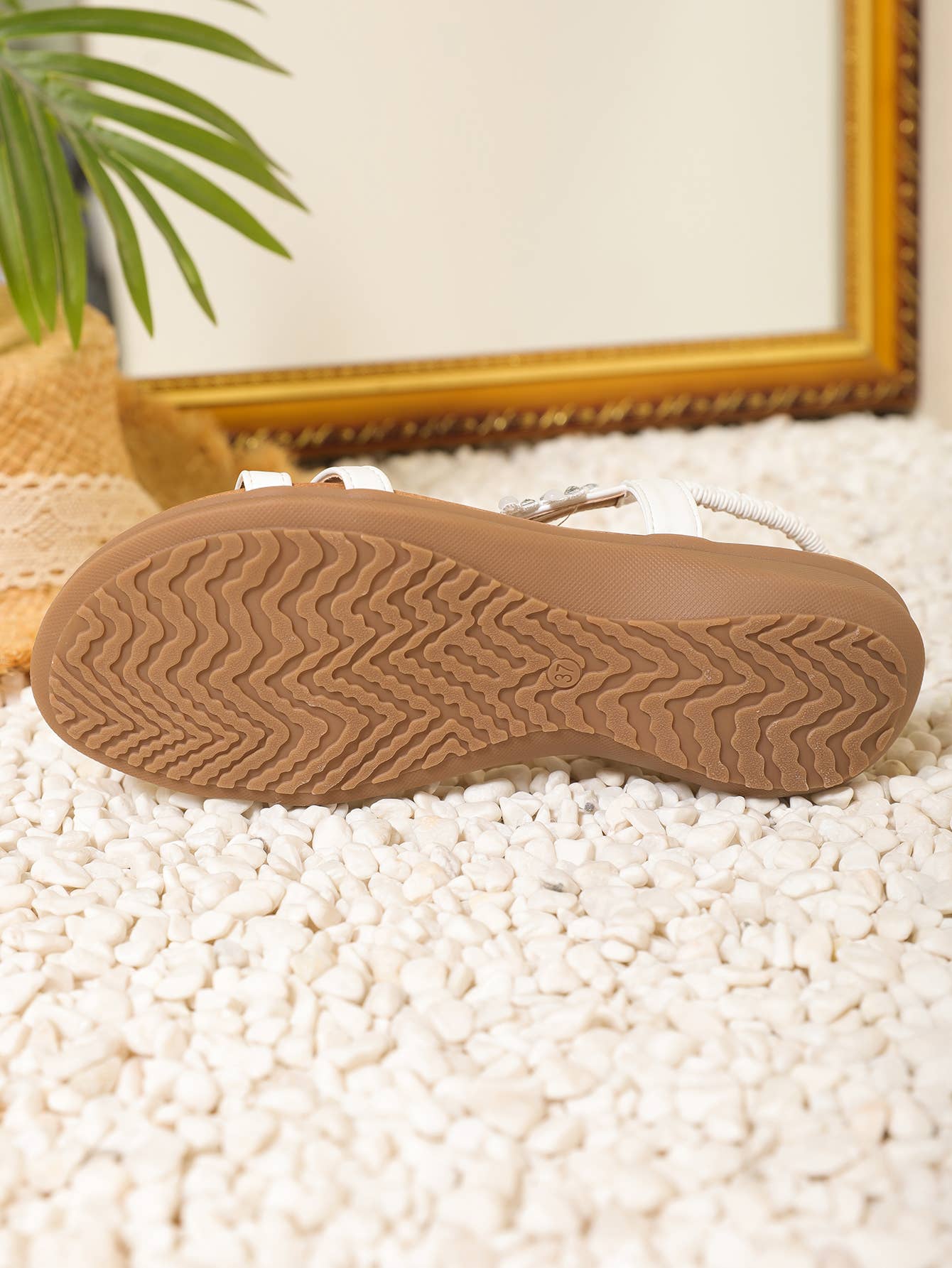 Rentoes – wholesale Sandals – Women's – Ladies' Diamante Beaded Flat Sandal JS698-134