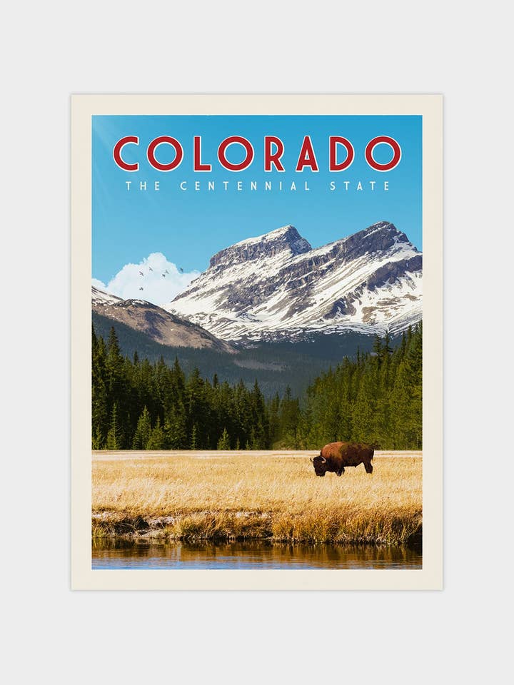 Colorado - Vintage Travel Print for wholesale by Vintaprints