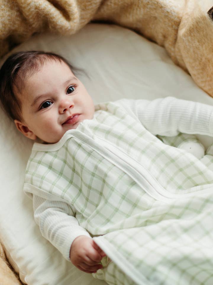 Under the Nile - Wholesale Sleepsack - Baby - Muslin Sleep Sack - Windowpane Sage