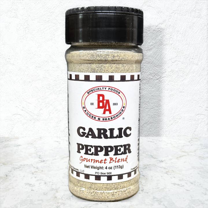 Garlic Pepper Seasoning for wholesale by Burning Asphalt Enterprises LLC