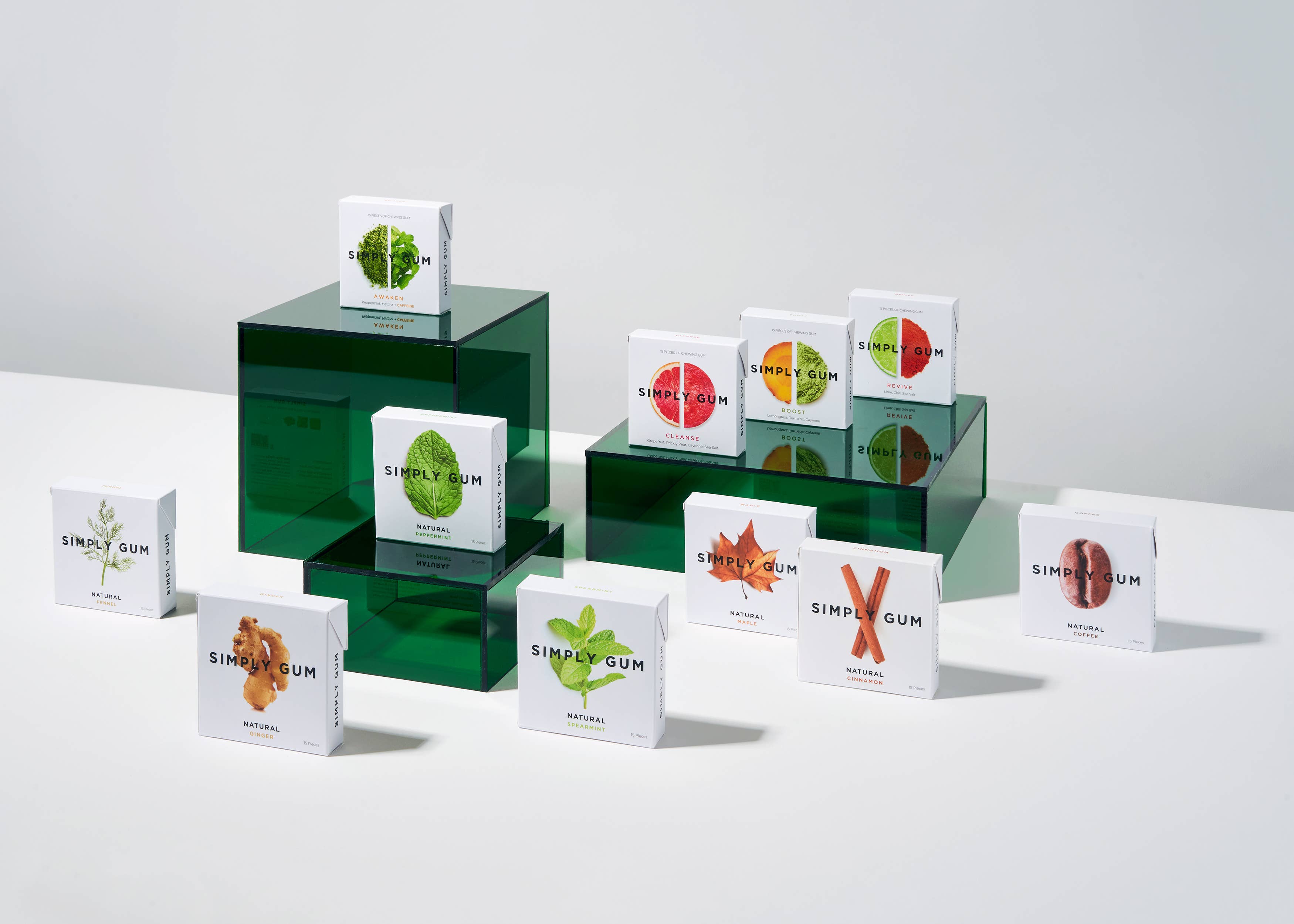 Simply Gum – Engroshandel Tyggegummi – Prøvepakke med alle varianter (Engangskøb)