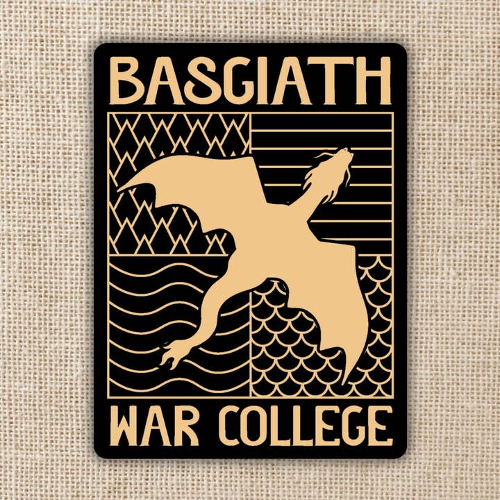 Basgiath War College Emblem Sticker | Fourth Wing for wholesale by Kingdom of Threads