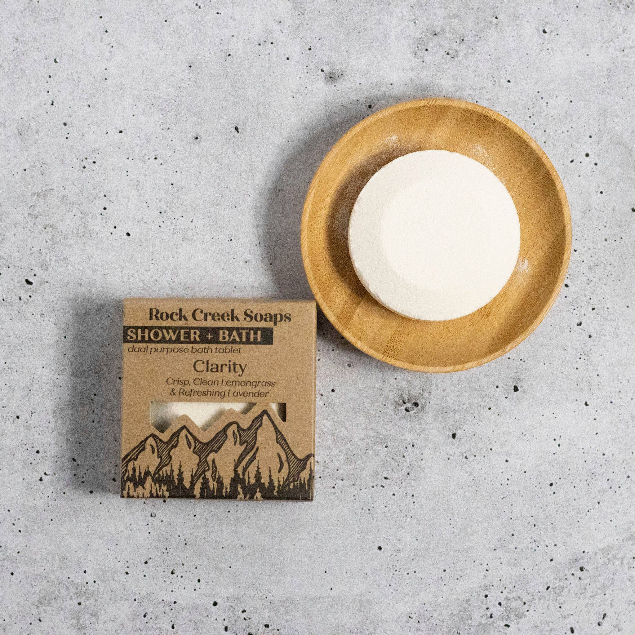 Rock Creek Soaps - Wholesale Shower Steamer/Bomb - Clarity Shower Steamer | Lavender & Lemongrass1