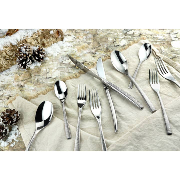 18/10 Birchwood 45-delige Spiegelbestekset voor wholesale door Ricci Argentieri