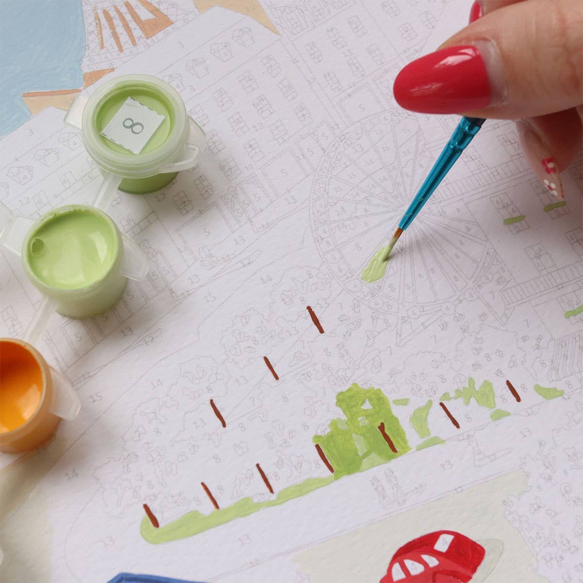 La Petite Épicerie - Vendita all'ingrosso Kit per lavoretti fai da te - Kit pittura a numeri - Primavera a Parigi di Mabel Sorrentino1