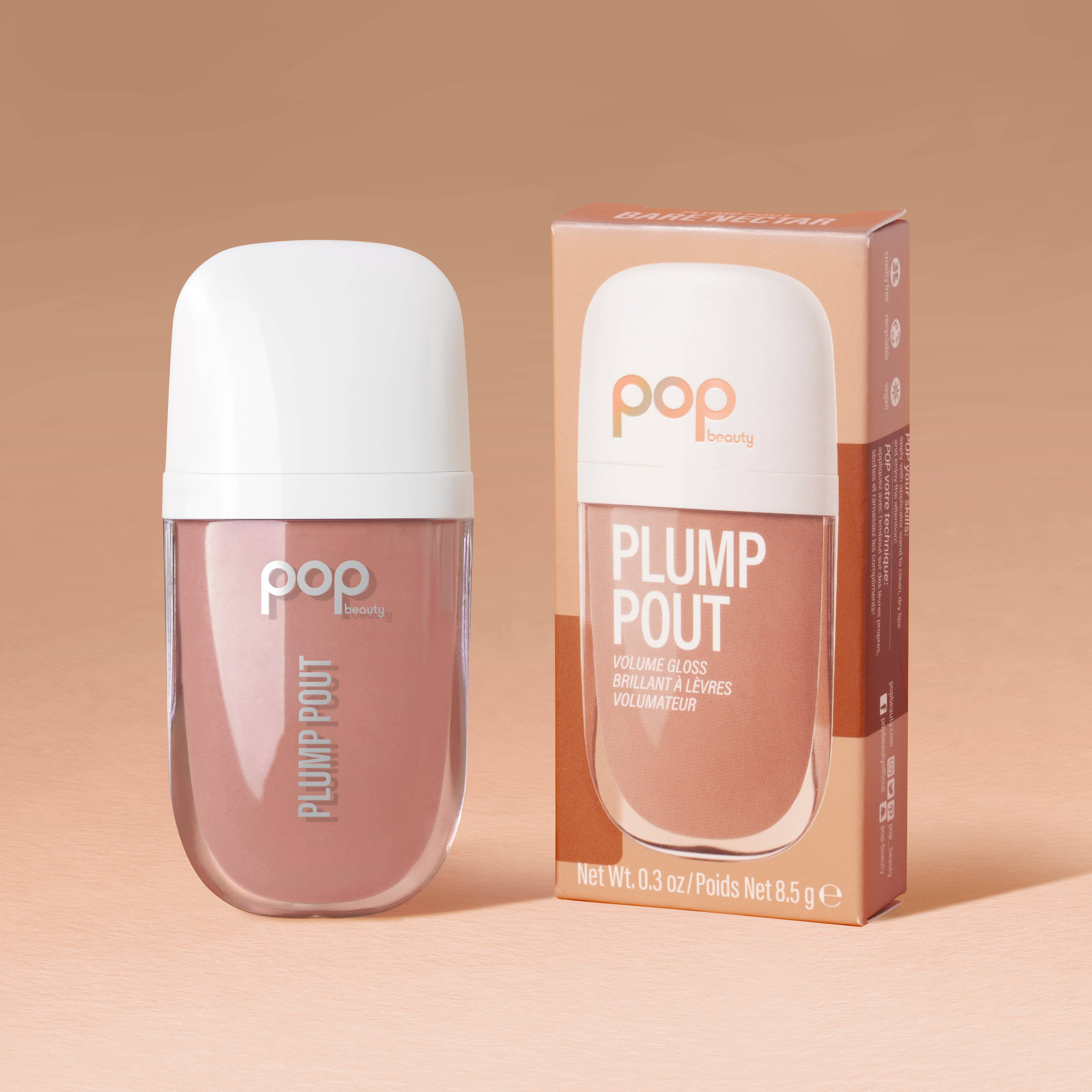 POP Beauty - Vendita all'ingrosso Lucidalabbra - BECCO GRASSOCCIO, NETTARE NUDO