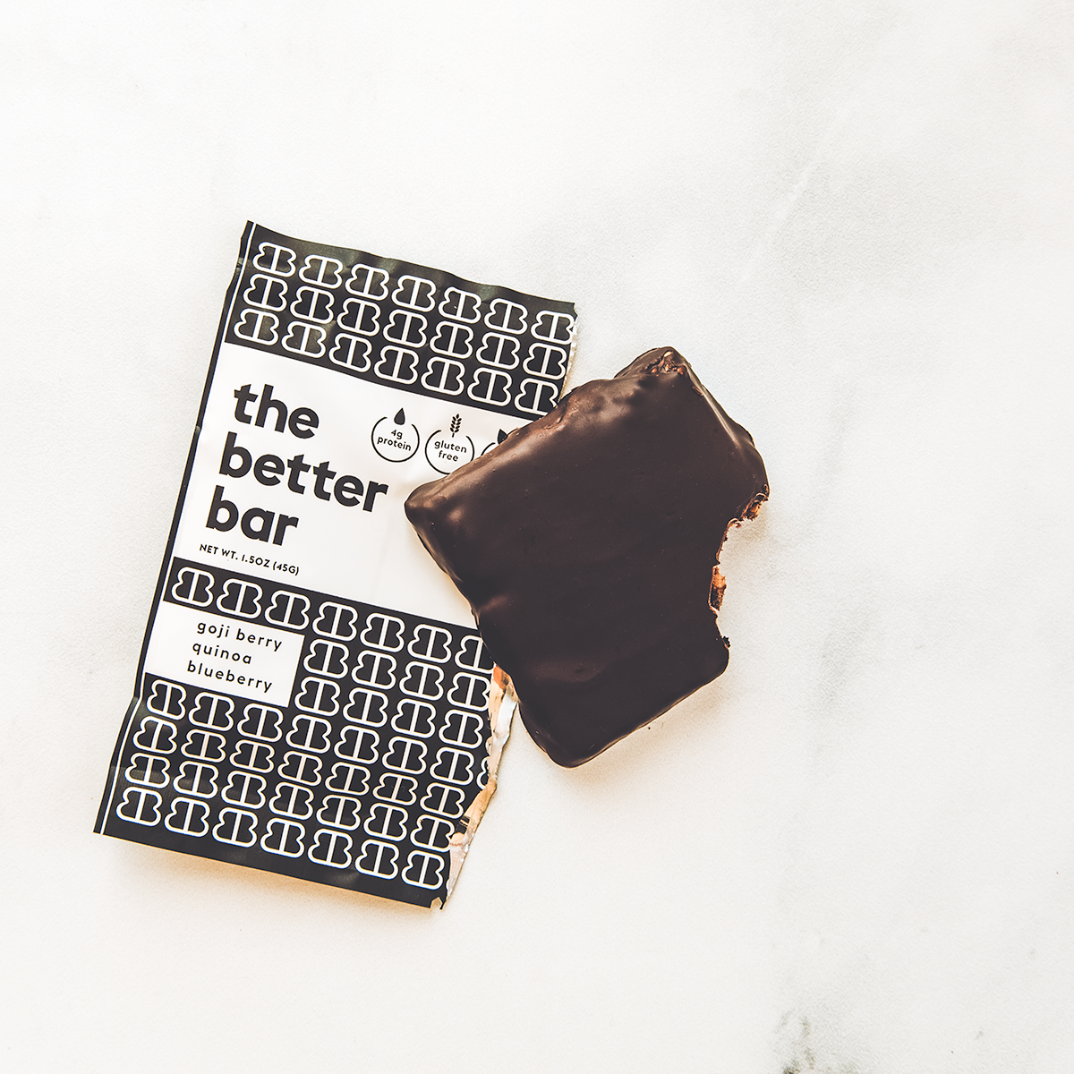 The Better Bar - Wholesale Snack Bar - 70% Organic Dark Chocolate Dipped Better Bar2