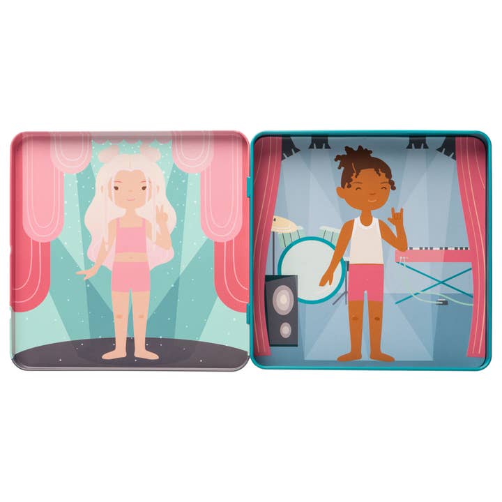 Stephen Joseph Gifts - Wholesale Toy Set - Kids - Travel Tin Magnetic Dress-Up