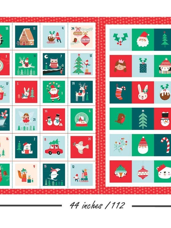 Wonderful Christmas Time - ADVENT2471 -100% bomull for wholesale by Artiq Textiles