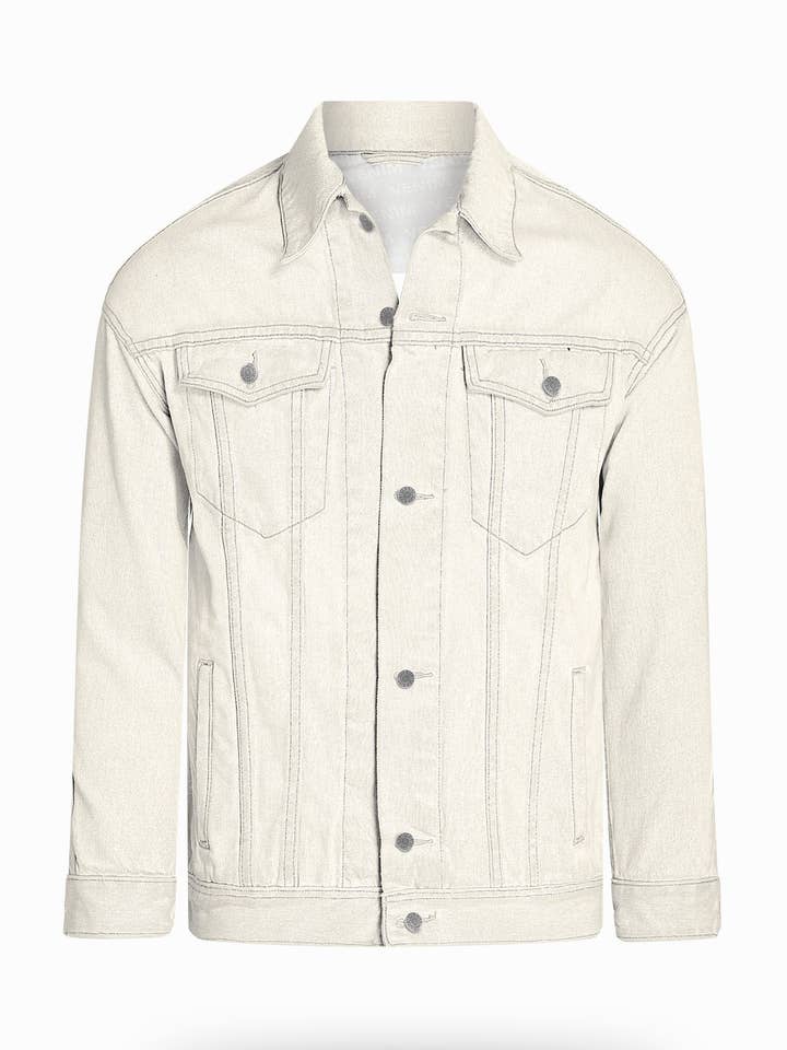 Longer Off-White Denim Jacket for wholesale by VENIM