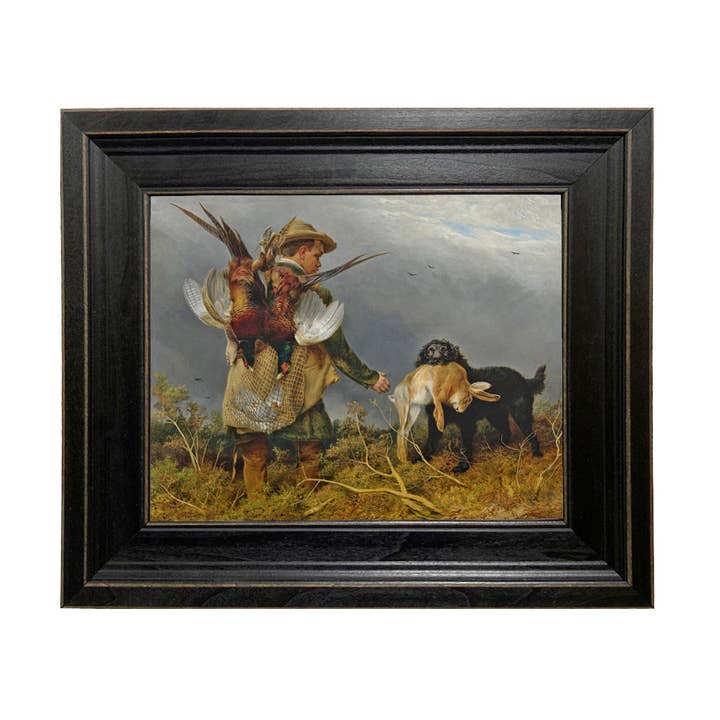 Shooting the Covers Vintage Painting Print on Canvas for wholesale by Madison Bay Co. - Historical Home Decor Reproductions