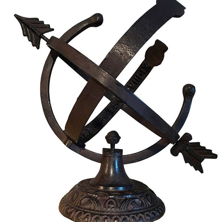 Rome Garden - Wholesale Outdoor Ornament/Decor - Rome Aluminum Armillary Sundial, #13320