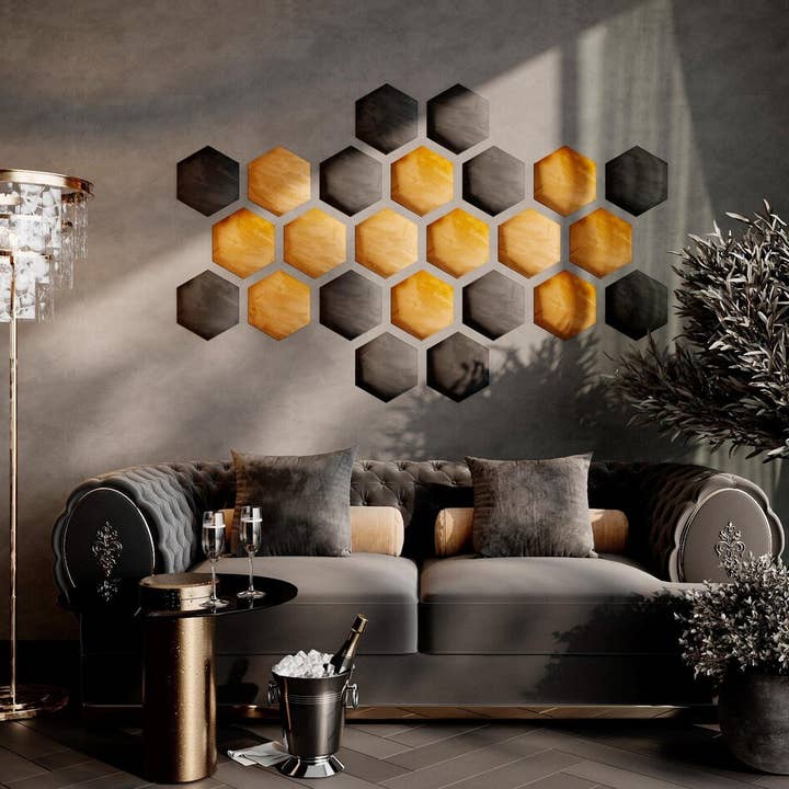 ATB-Sound sp. z o. o. - Wholesale Wall Accent - HEXAGON Acoustic Wall Panels | Soft Sound-Absorbing Tiles3