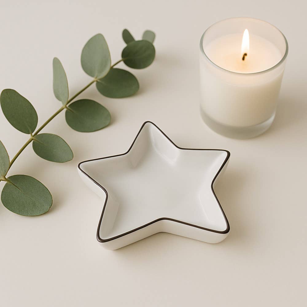 AULICA - Wholesale Decorative Plate/Dish/Bowl - Silver net star1