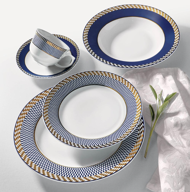 ANNOVA – Engroshandel Spisestel – Oxford FLAMINGO Op Art Porcelæn1