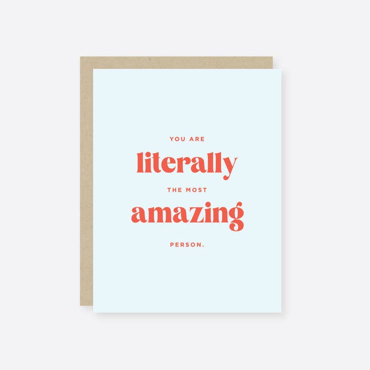 2021 Co. - Wholesale Encouragement Card - literally amazing inspiration card