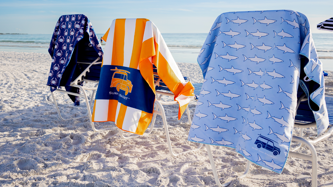 Surf and Racquet - Vendita all'ingrosso Telo mare - Asciugamano ad asciugatura rapida Preppy Checked4