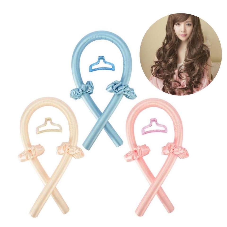Mix Match Colors Premium Heatless Satin Roller Hair Curl for wholesale on Faire1