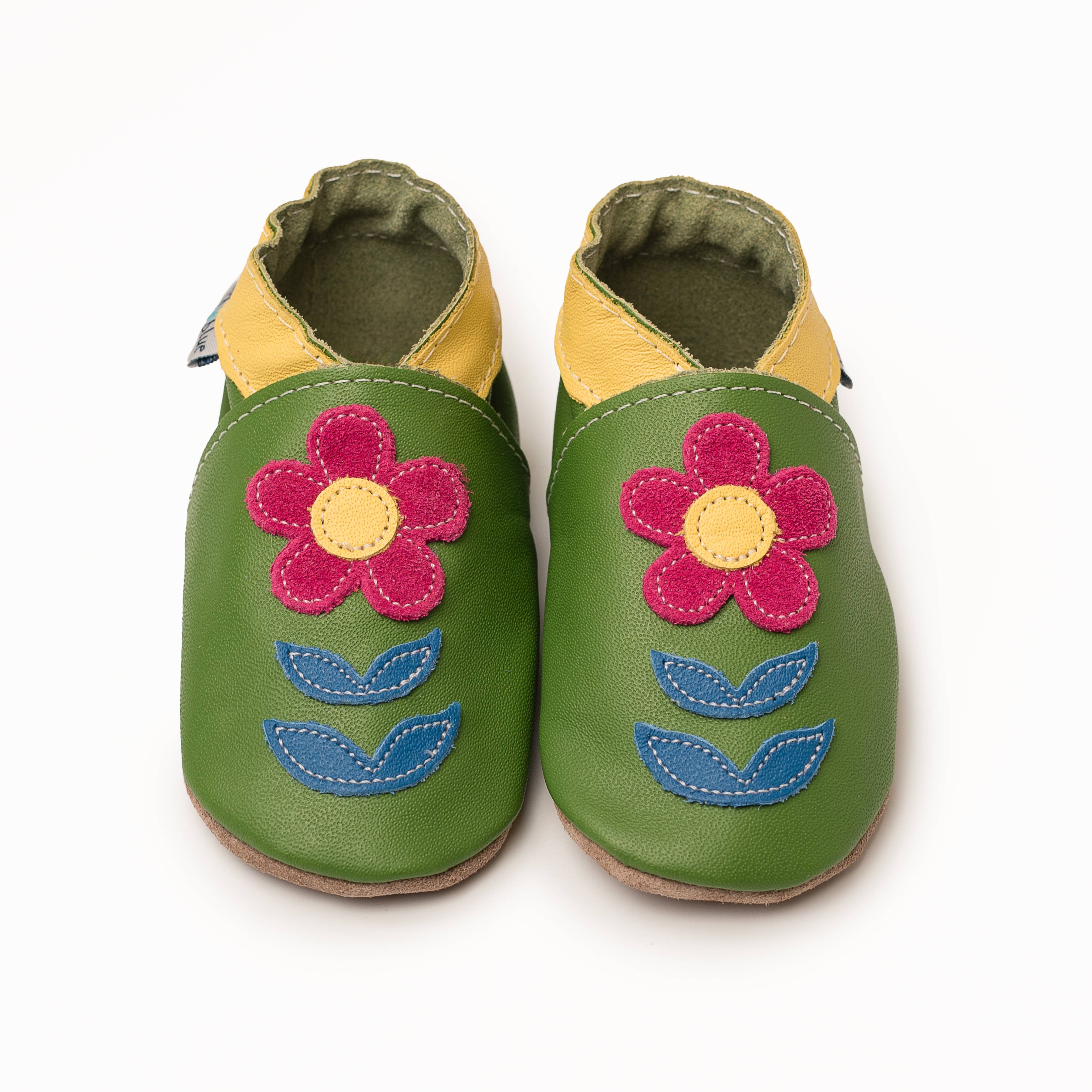 Inch Blue - Wholesale Crib Shoes - Baby - Baby Leather Shoes - Briony Lime0