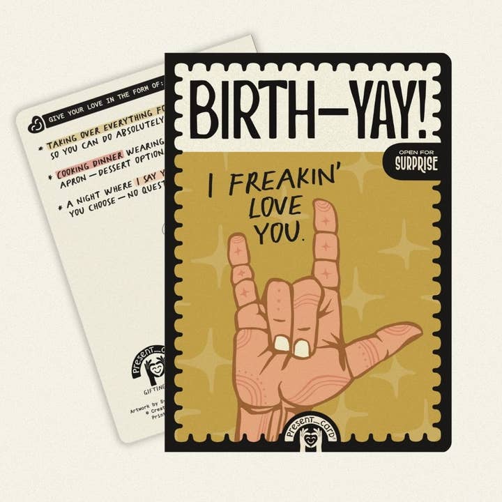 PresentCard™ | I Freakin’ Love You - Bold Love Card for wholesale by PresentCard™