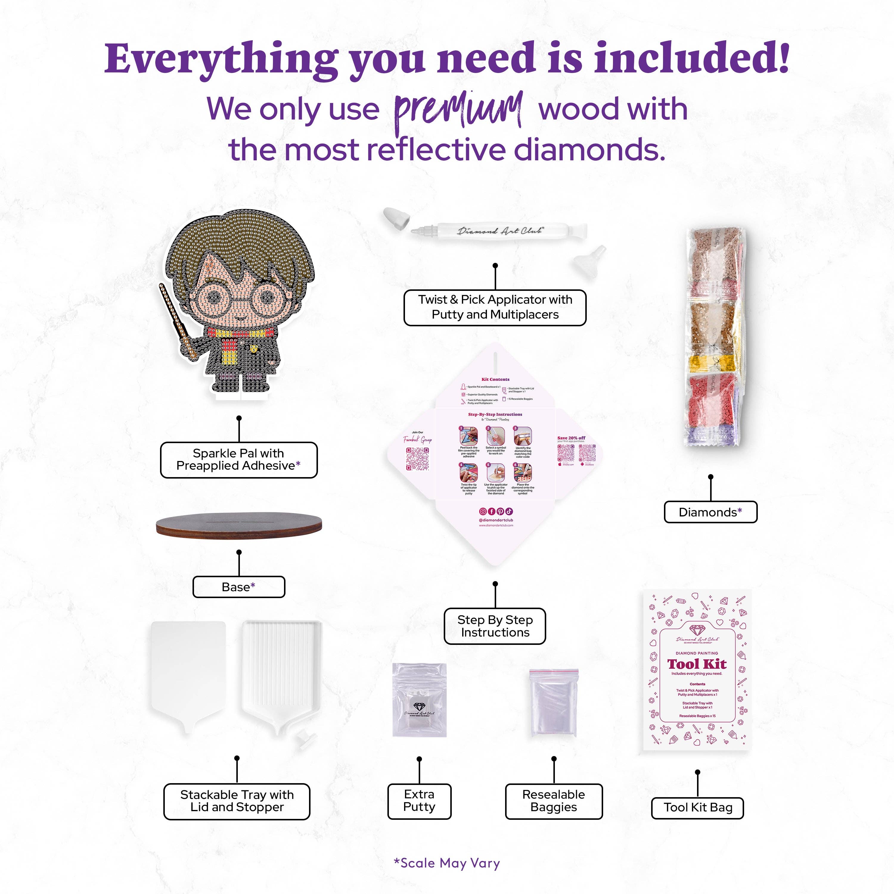 Diamond Art Club - Wholesale DIY Craft Kit - Sparkle Pals™ - Harry1