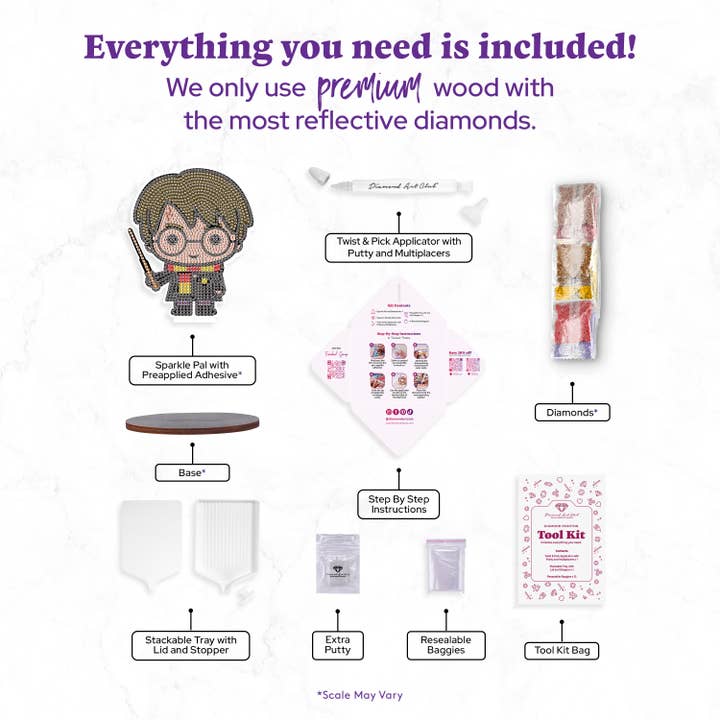 Diamond Art Club - Wholesale DIY Craft Kit - Sparkle Pals™ - Harry1