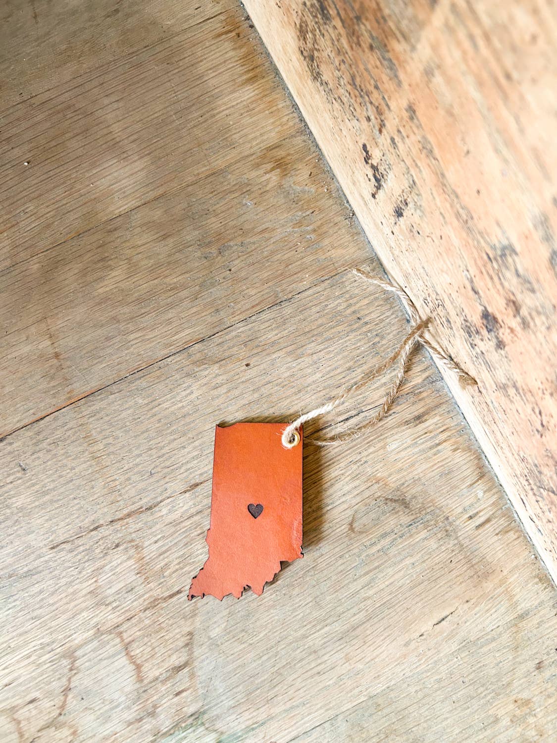 Left Grain - Wholesale Ornament - Indiana State Ornament - Heart in the Middle1