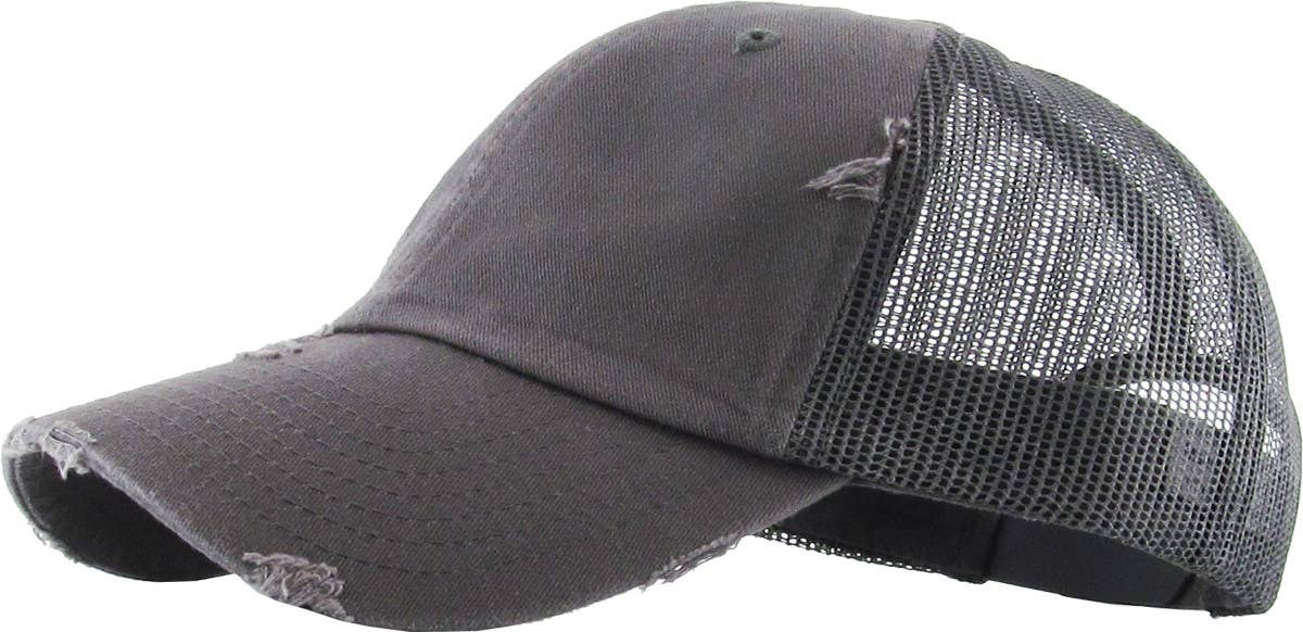 KBETHOS – Großhandel Basecap – Unisex – Vintage-Trucker-Cap mit Mesh-Einsätzen14