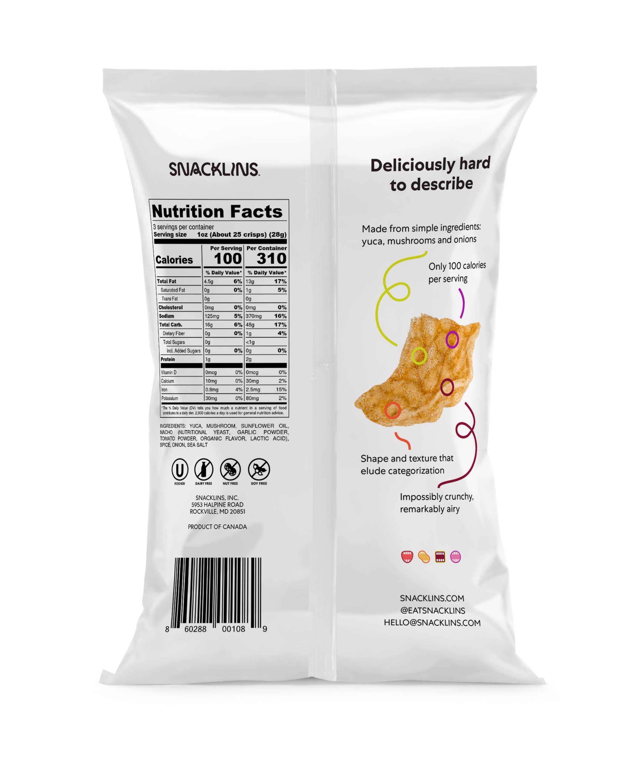 Snacklins - Wholesale Puffed Snack - Nacho Snacklins (12ct - 3 oz)2