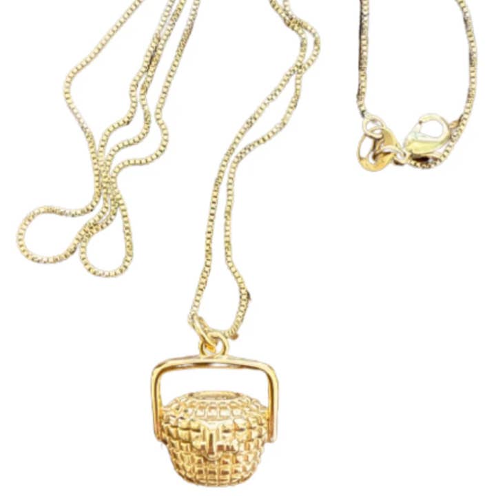 Nantucket Basket Charm + Necklace for wholesale by Beth Ladd Collections