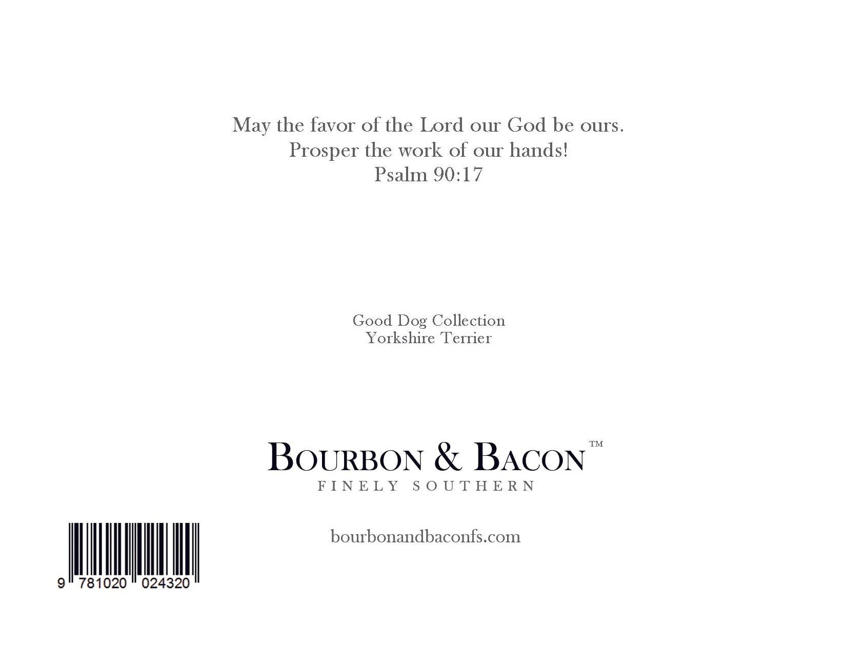 Bourbon & Bacon – wholesale Stationery/notecard set – Yorkshire Terrier Note Cards1