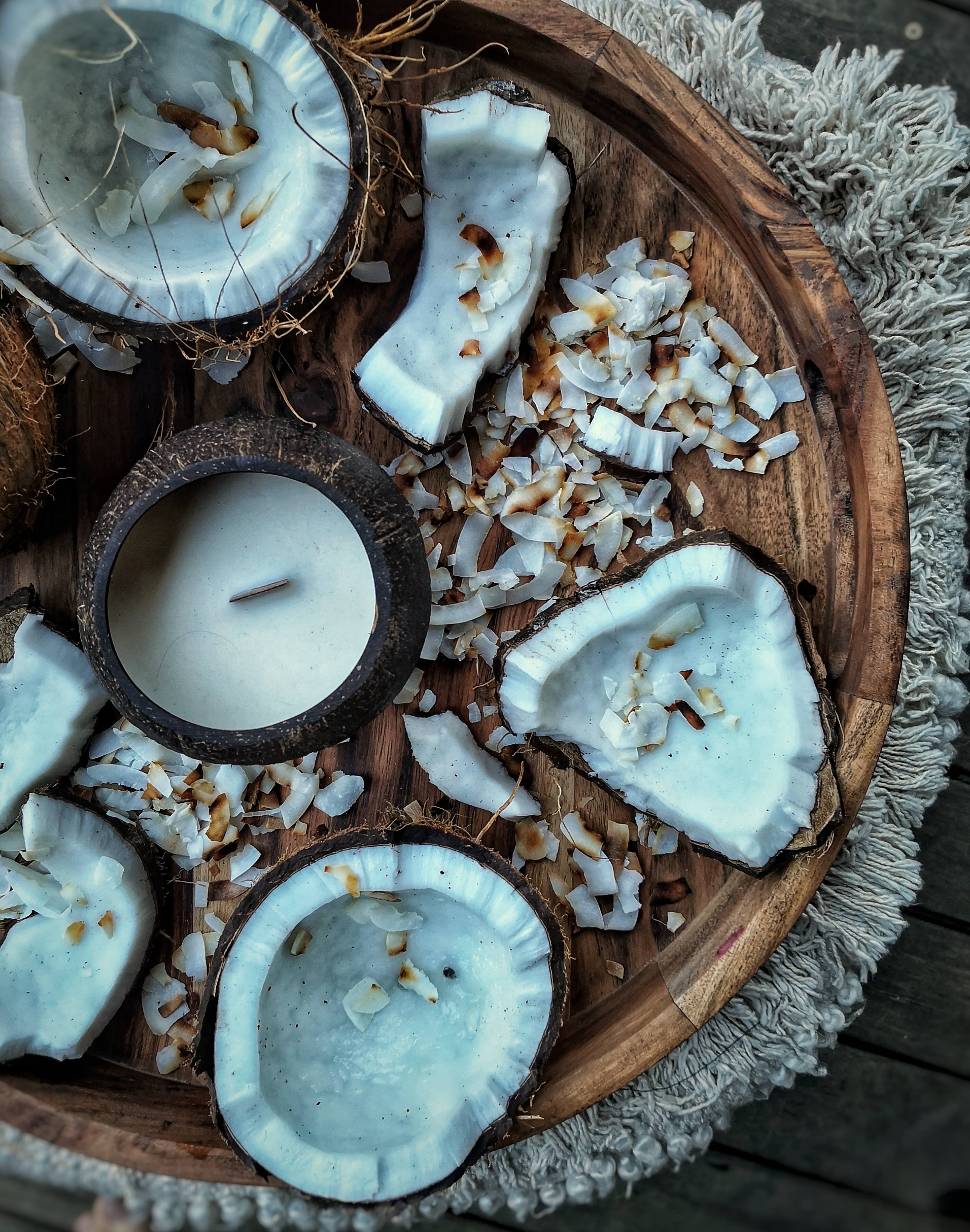 Coconut Bowls – Vela em jarro/copo por atacado – Vela de Coco com Aroma de Coco Tostado2