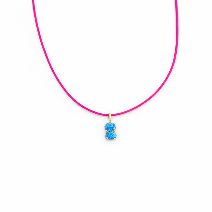 Collier cordon Opale bleue Sérénité pour la vente par Georgina Nicol